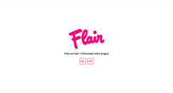 Desktop Screenshot of flair.be